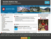 Tablet Screenshot of gemeinde.luesen.bz.it